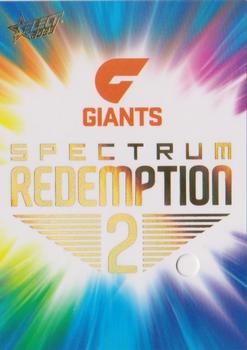2023 Select AFL Footy Stars - Spectrum Redemption #SRGI2 Giants 2 Front